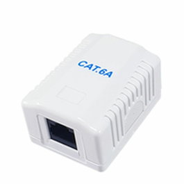 Equip Roseta de Superficie RJ45 Cat.6A UTP 1 Puerto Blanco