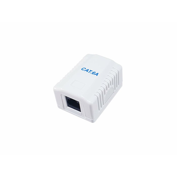 Equip Roseta de Superficie RJ45 Cat.6A UTP 1 Puerto Blanco Equip Roseta de Superficie RJ45 Cat.6A UTP 1 Puerto Blanco