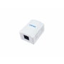 Equip Roseta de Superficie RJ45 Cat.6A UTP 1 Puerto Blanco