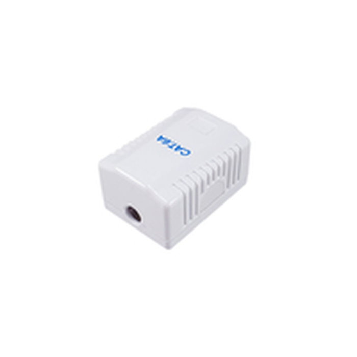 Equip Roseta de Superficie RJ45 Cat.6A UTP 1 Puerto Blanco Equip Roseta de Superficie RJ45 Cat.6A UTP 1 Puerto Blanco