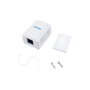 Equip Roseta de Superficie RJ45 Cat.6A UTP 1 Puerto Blanco