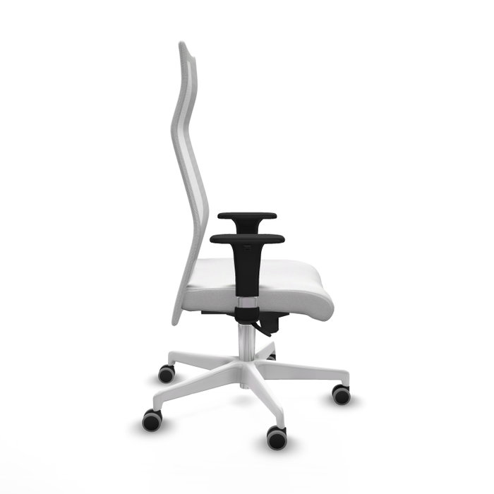 PIQUERAS Y CRESPO Sillón Albacete con Mecanismo Sincro, Tela Blanca y Base de Poliamida PIQUERAS Y CRESPO Sillón Albacete con Mecanismo Sincro, Tela Blanca y Base de Poliamida