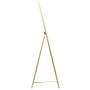 Home Deco Factory Espejo de Pared Grande con Marco Dorado, 35 x 124 cm, Estructura de MDF y PS con Espejo de Vidrio