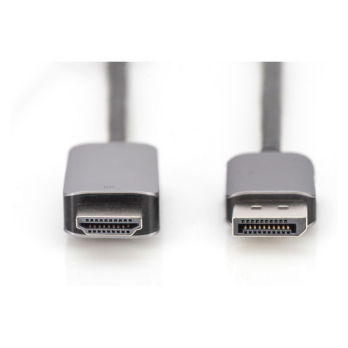 Digitus Cable Adaptador DisplayPort a HDMI Macho/Macho 8K 1.8m Negro Digitus Cable Adaptador DisplayPort a HDMI Macho/Macho 8K 1.8m Negro