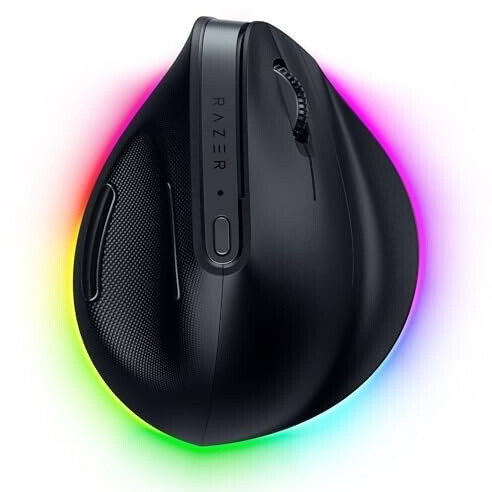 Razer RZ01-05250100-R3G1 Ratón Vertical Inalámbrico RF Wireless + Bluetooth + USB Type-C Óptico 30000 DPI Negro para Mano Derecha