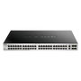 D-Link DGS-3130-54TS Switch Gestionado L3, 48 Puertos Gigabit Ethernet + 4 Puertos SFP+ 10G, Apilable, Rack Montable, Calidad de Servicio (QoS), 216 Gbps Capacidad de Conmutación
