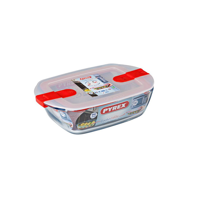 Hermético Rectangular Boro Cook&Heat Pyrex® 24x15,5x7 cm - 1,1 L