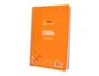 Liderpapel Cuaderno espiral A5 Pautaguía Tapa Plástico 80h 90gr Cuadro Pautado 4mm Color Naranja