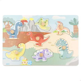Color Baby Puzzle Madera Dinosaurio 29,5x25x21,5 cm - Modelos Surtidos