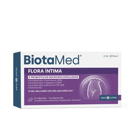 FORTÉ PHARMA BIOTAMED FLORA ÍNTIMA cápsulas 15 unidades | 12 MIL MILLONES UFC | 4 cepas microencapsuladas