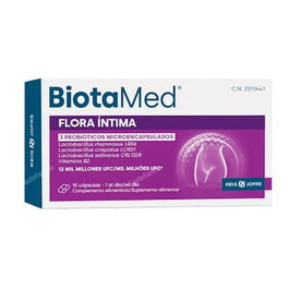 FORTÉ PHARMA BIOTAMED FLORA ÍNTIMA cápsulas 15 unidades | 12 MIL MILLONES UFC | 4 cepas microencapsuladas