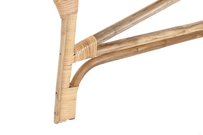 DKD Home Decor Cabecero Cama Balines Bambú y Ratán Natural 175 x 130 x 3 cm
