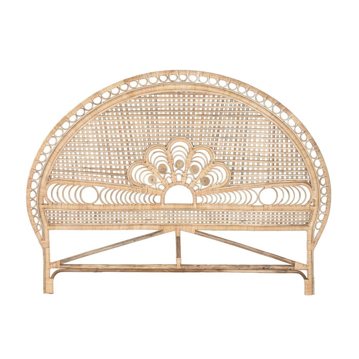 DKD Home Decor Cabecero de Cama Bambú y Ratán Natural 175x130 cm