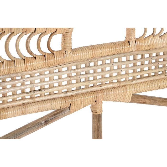 DKD Home Decor Cabecero de Cama Bambú y Ratán Natural 175x130 cm