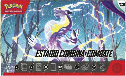 POKEMON JUEGO DE CARTAS Estuche de cartas Estadio Combina y Combate Escarlata y Púrpura POKEMON JUEGO DE CARTAS Estuche de cartas Estadio Combina y Combate Escarlata y Púrpura