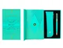 Belius Pluma Soiree Turquesa y Dorado con Estuche y Caja de Diseño Art Deco