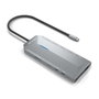 Aisens USB-C Dock 12 en 1 con 2xHDMI 4K, RJ45 y PD 100W, Gris