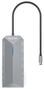 Aisens USB-C Dock 12 en 1 con 2xHDMI 4K, RJ45 y PD 100W, Gris
