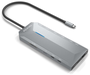 Aisens USB-C Dock 12 en 1 con 2xHDMI 4K, RJ45 y PD 100W, Gris