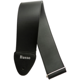 Correa Basso para Guitarra y Bajo Serie Básica Negra 7 cm
