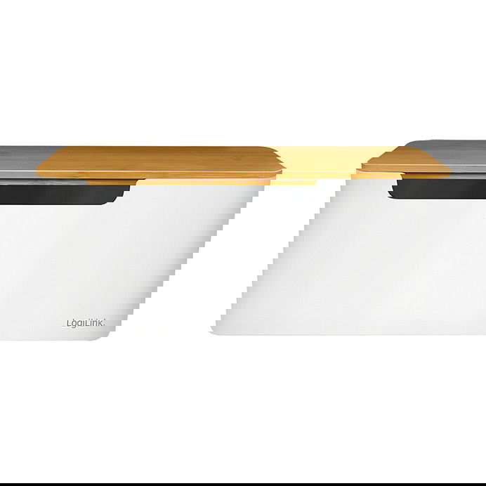 LogiLink KAB0075 Caja Organizadora de Cables con Tapa de Bambú 320 x 140 x 130 mm, Blanca LogiLink KAB0075 Caja Organizadora de Cables con Tapa de Bambú 320 x 140 x 130 mm, Blanca