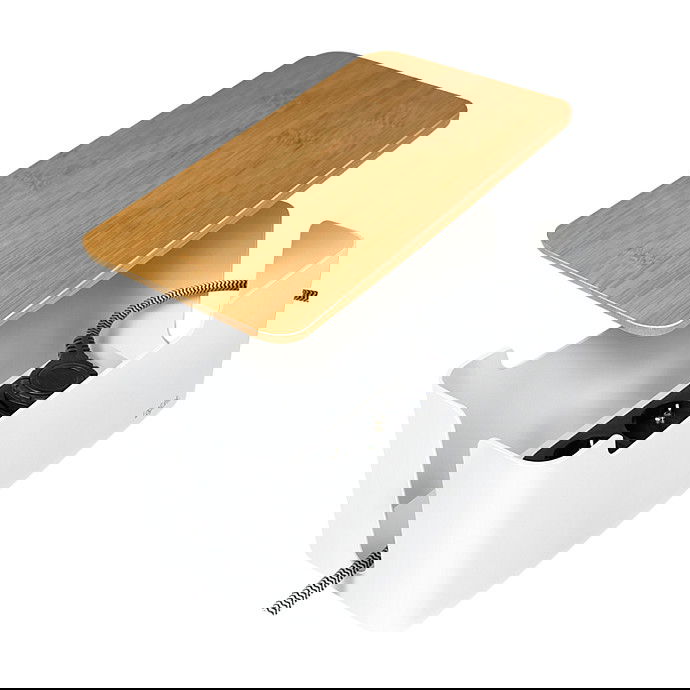 LogiLink KAB0075 Caja Organizadora de Cables con Tapa de Bambú 320 x 140 x 130 mm, Blanca LogiLink KAB0075 Caja Organizadora de Cables con Tapa de Bambú 320 x 140 x 130 mm, Blanca