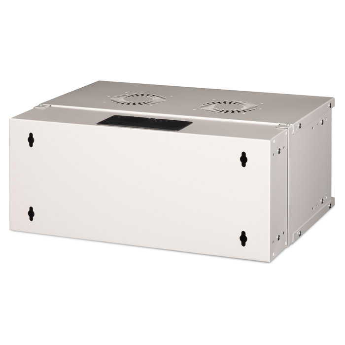 Digitus SOHO PRO Armario Rack Mural 19" 4HE 240x540x400 mm, Rieles Ajustables, Gestión Cables, Peso 60 kg, Gris Acero