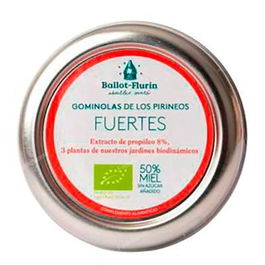 BALLOT-FLURIN Gominolas Fuertes 30Gr. con Miel, Propóleo 8% y 3 Plantas Locales Sin Azúcar Añadido