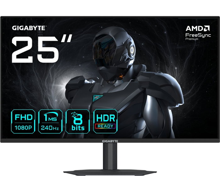 Gigabyte G25F2A Monitor Gaming 24.5 pulgadas Full HD 240Hz SS IPS Gigabyte G25F2A Monitor Gaming 24.5 pulgadas Full HD 240Hz SS IPS