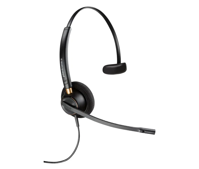 Poly HP EncorePro 510D Auricular de Diadema Monoaural con Quick Disconnect para Microsoft Teams TAA Alámbrico Negro USB-A y USB-C