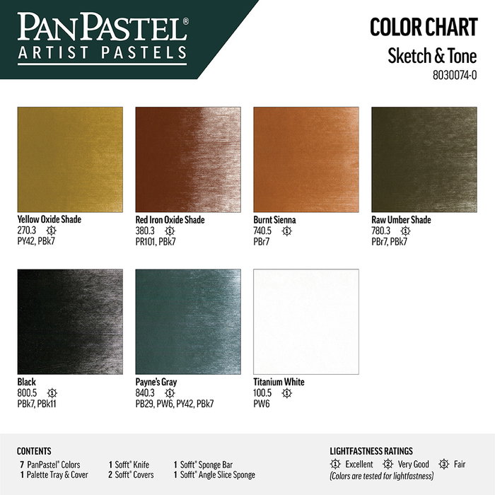 Panpastel 7 - Estuche de Bocetos y Tonos