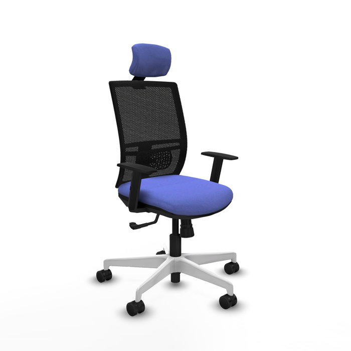 PIQUERAS Y CRESPO Silla de oficina Yunquera con Mecanismo Sincro, Azul claro y Negro PIQUERAS Y CRESPO Silla de oficina Yunquera con Mecanismo Sincro, Azul claro y Negro