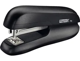 Rapid Grapadora F6 Plástico ABS Negro Capacidad 20 Hojas Usa Grapas 24/6 y 26/6