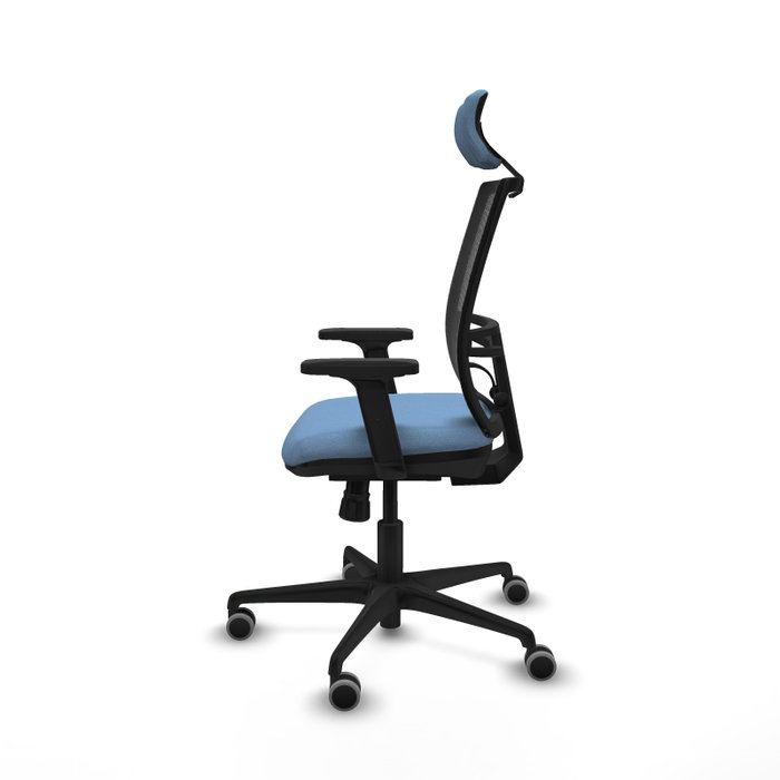 PIQUERAS Y CRESPO Silla de oficina Yunquera con Mecanismo Sincro, Azul cielo y Negro PIQUERAS Y CRESPO Silla de oficina Yunquera con Mecanismo Sincro, Azul cielo y Negro