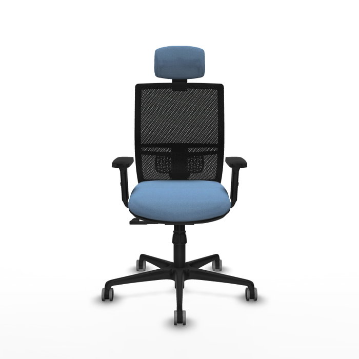 PIQUERAS Y CRESPO Silla de oficina Yunquera con Mecanismo Sincro, Azul cielo y Negro PIQUERAS Y CRESPO Silla de oficina Yunquera con Mecanismo Sincro, Azul cielo y Negro