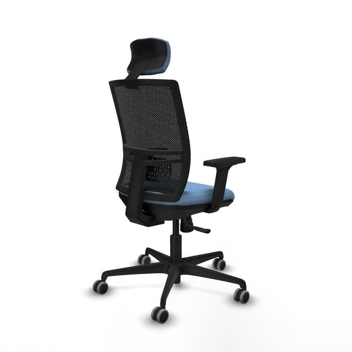 PIQUERAS Y CRESPO Silla de oficina Yunquera con Mecanismo Sincro, Azul cielo y Negro PIQUERAS Y CRESPO Silla de oficina Yunquera con Mecanismo Sincro, Azul cielo y Negro