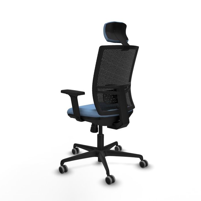 PIQUERAS Y CRESPO Silla de oficina Yunquera con Mecanismo Sincro, Azul cielo y Negro PIQUERAS Y CRESPO Silla de oficina Yunquera con Mecanismo Sincro, Azul cielo y Negro