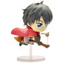 Plastoy Figura Harry Potter persiguiendo la Snitch Dorada en escoba jugando Quidditch