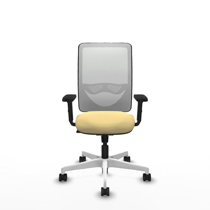 PIQUERAS Y CRESPO Silla de oficina Zulema con Mecanismo Sincro, Crema y Blanco PIQUERAS Y CRESPO Silla de oficina Zulema con Mecanismo Sincro, Crema y Blanco