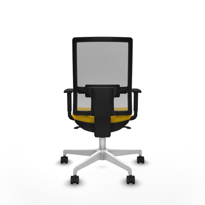 PIQUERAS Y CRESPO Silla de oficina Horna con mecanismo Sincro, Amarillo y Gris