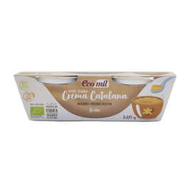 ECOMIL Postre Estilo Crema Catalana Bio 2x125g