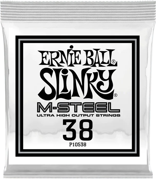 Ernie Ball Cuerda Eléctrica Slinky M-Steel .038 (Set de 6) (Set de 6)