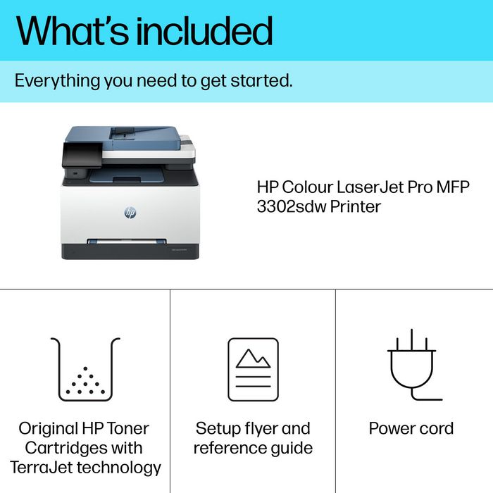 HP Impresora Multifunción Láser Color LaserJet Pro 3302sdw Impresión, Escaneo y Copia Profesional
