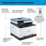 HP Impresora Multifunción Láser Color LaserJet Pro 3302sdw Impresión, Escaneo y Copia Profesional