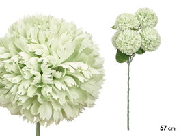Ibergarden Vara Ramo 5 Pompones Verde 57 cm Plástico, Medidas 20x20x57 cm (Set de 12)