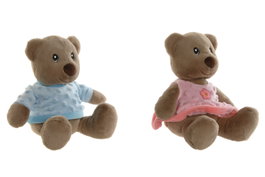 DKD Home Decor Peluche de Oso en Surtido de Colores