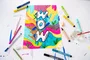 Stabilo 768/04-21 Estuche Arty con 4 colores - Rotulador Premium con punta biselada Pen 68 MAX