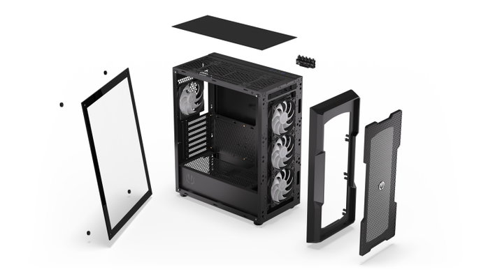 Endorfy Regnum 400 ARGB Torre Media E-ATX con Ventana de Cristal Templado, iluminación ARGB Endorfy Regnum 400 ARGB Torre Media E-ATX con Ventana de Cristal Templado, iluminación ARGB