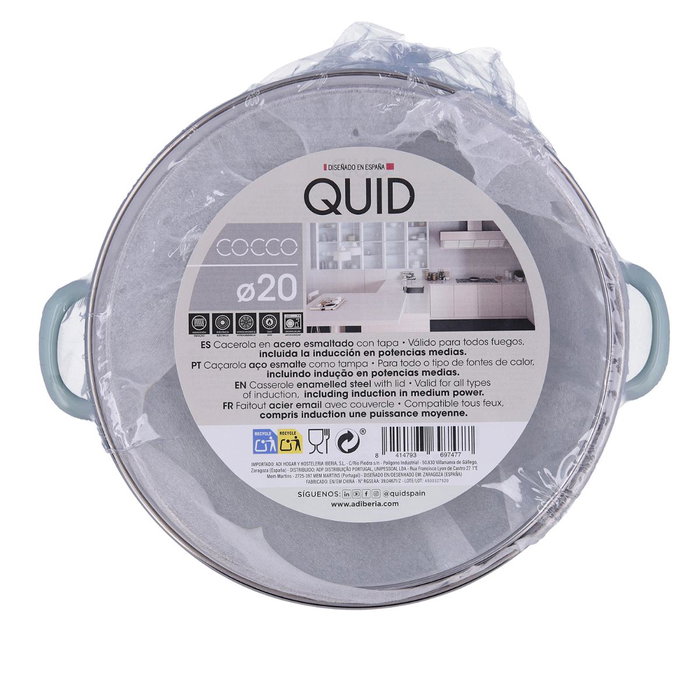 Cacerola Acero Esmaltado Cocco Quid 20 cm - 2,3 L (6 Unidades) Cacerola Acero Esmaltado Cocco Quid 20 cm - 2,3 L (6 Unidades)
