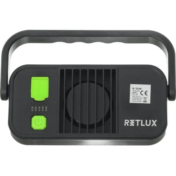 Retlux Lámpara de trabajo con batería externa RPL 200